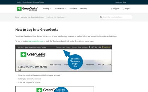 How to Log in to GreenGeeks