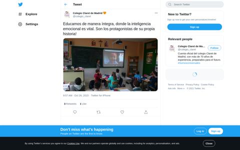 Colegio Claret de Madrid 🧡 on Twitter: "Educamos de manera ...