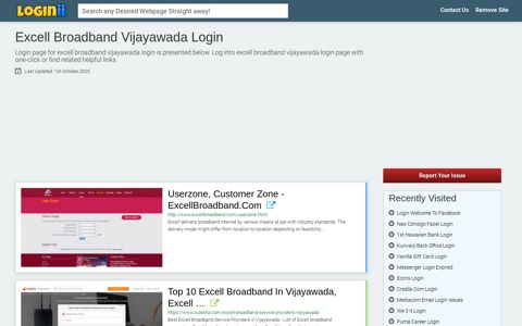 Excell Broadband Vijayawada Login - Loginii.com