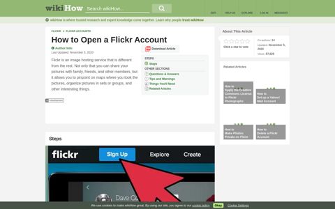 How to Open a Flickr Account: 3 Steps (with Pictures) - wikiHow