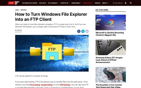 How to Turn Windows File Explorer Into an FTP Client