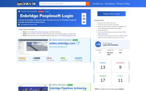 Enbridge Peoplesoft Login - Logins-DB