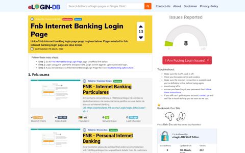 Fnb Internet Banking Login Page