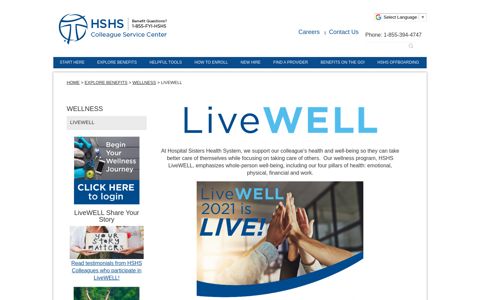 Health and Wellness | HSHS Benefits