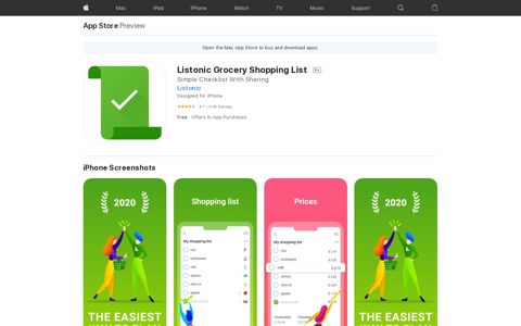 ‎Listonic Grocery Shopping List on the App Store