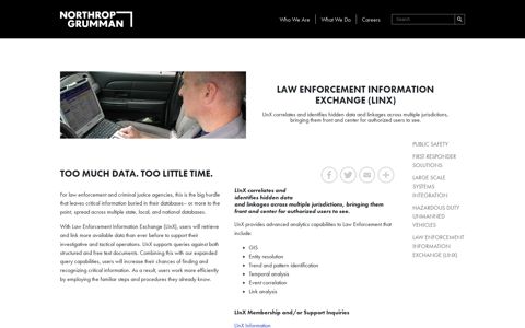 Law Enforcement Information Exchange (LInX) - Northrop ...