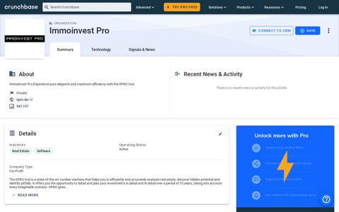 Immoinvest Pro - Crunchbase Company Profile & Funding