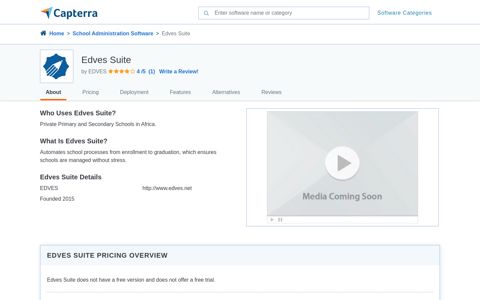 Edves Suite Pricing, Cost & Reviews - Capterra UK 2020