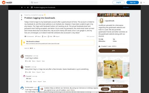 Problem logging into Goodreads : goodreads - Reddit