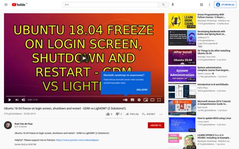 Ubuntu 18.04 freeze on login screen, shutdown ... - YouTube