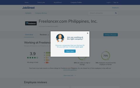 Working at Freelancer.com Philippines, Inc. company profile ...