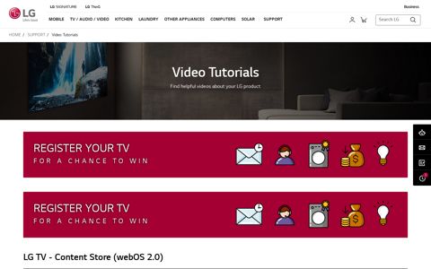 LG TV - Content Store (webOS 2.0) | LG USA Support