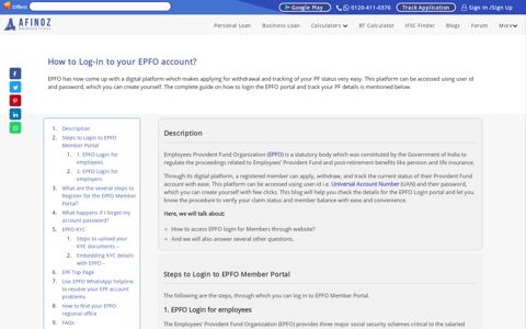 Step by Step Login Your Epfo Account and Check Pf Balance ...