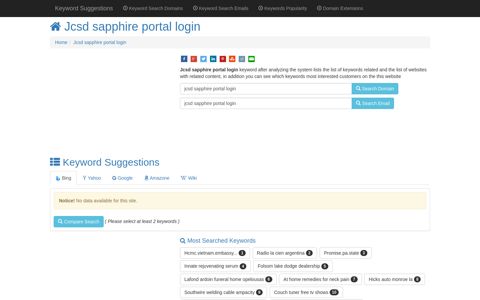 ™ "Jcsd sapphire portal login" Keyword Found Websites ...