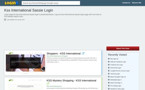 Kss International Sassie Login - Loginii.com