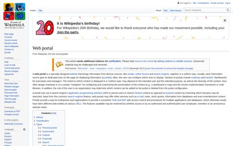 Web portal - Wikipedia