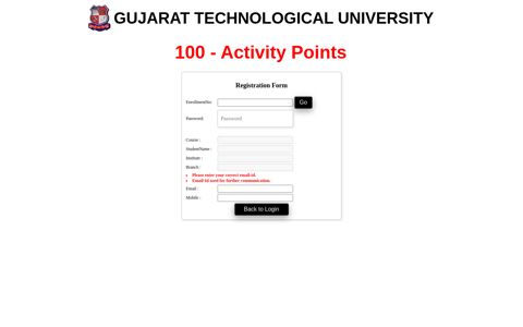 Registration Form - 100 - Activity Points - Gujarat ...