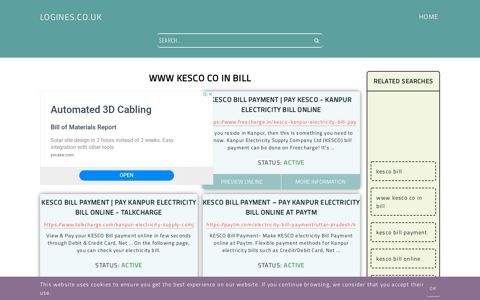 www kesco co in bill - General Information about Login