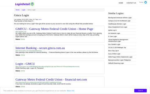 Gmcu Login GMFCU - Gateway Metro Federal Credit Union ...