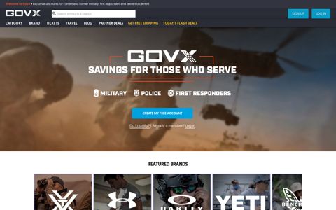 GovX: Military & Government Discounts on 700+ Brands