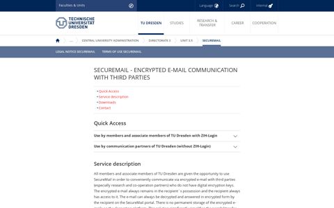 SecureMail - encrypted e-mail communication with third ...