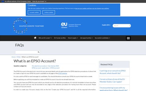 What is an EPSO Account? | Careers with the European Union