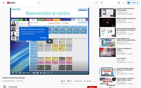 Plataforma Esemtia Familias - YouTube