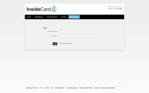 Mein Konto - Debitkarte | InsideCard - einfach, schnell und ...