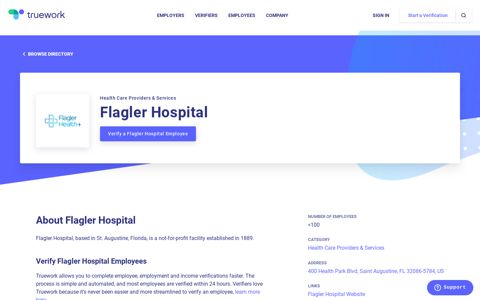 Employment Verification for Flagler Hospital | Truework