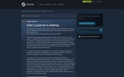 STAY CLEAR OF G-PORTAL :: Steam Community