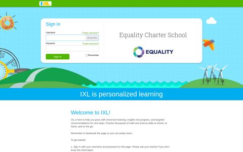 IXL - Equality Charter School - IXL.com