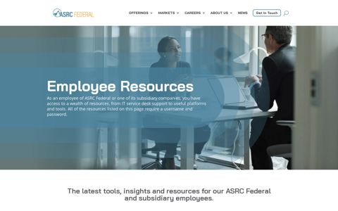 Employee Resources | ASRC Federal