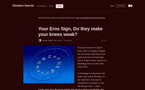 Your Eros Sign, Do they make your knees weak? | by Gloriann ...