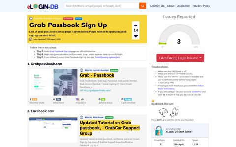 Grab Passbook Sign Up - Find Login Page of Any Site within ...