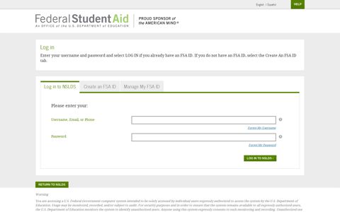 FSA ID | Your Account for Federal Student Aid