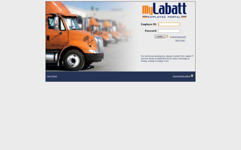 Labatt Employee Portal Log-In