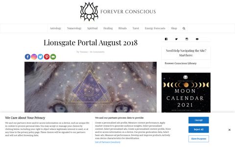 Lionsgate Portal August 2018 - Forever Conscious