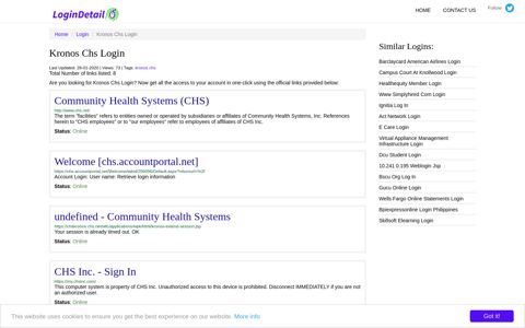 Kronos Chs Login Community Health Systems (CHS) - http ...