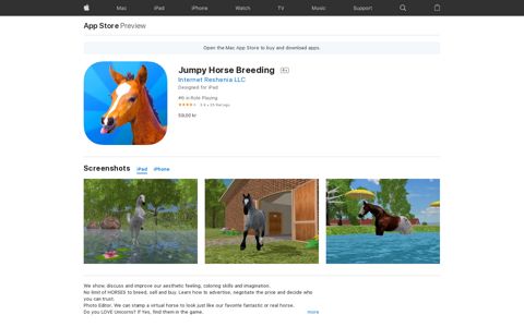 ‎Jumpy Horse Breeding on the App Store