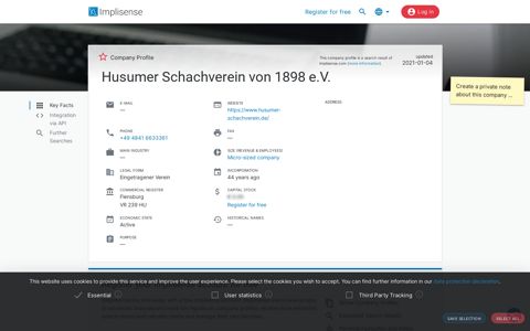 Husumer Schachverein von 1898 e.V. | Implisense