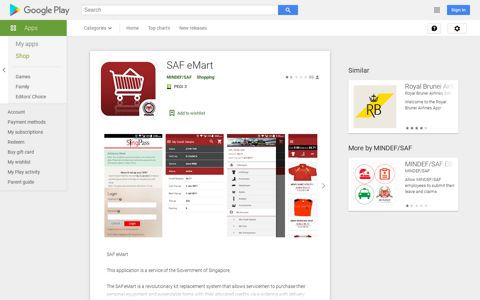 SAF eMart – Apps on Google Play