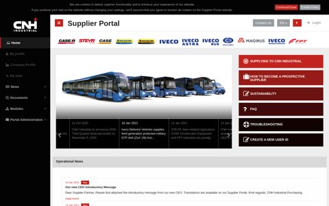CNH Industrial Supplier Portal