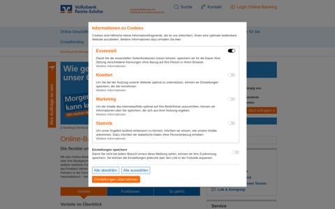 Volksbank im Hochsauerland eG Online-Banking