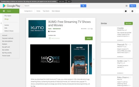 XUMO: Free Streaming TV Shows and Movies - Apps on ...