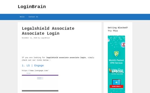 legalshield associate associate login - LoginBrain