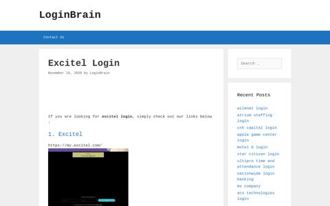 excitel login - LoginBrain