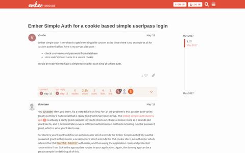 Ember Simple Auth for a cookie based simple user/pass login ...