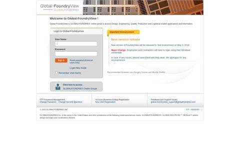 Global FoundryView Login - Visiting new Global-FoundryView ...
