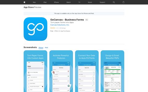 ‎GoCanvas - Business Forms on the App Store