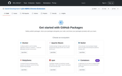 Packages · David-Development/LEA-HBRS-Chrome ... - GitHub